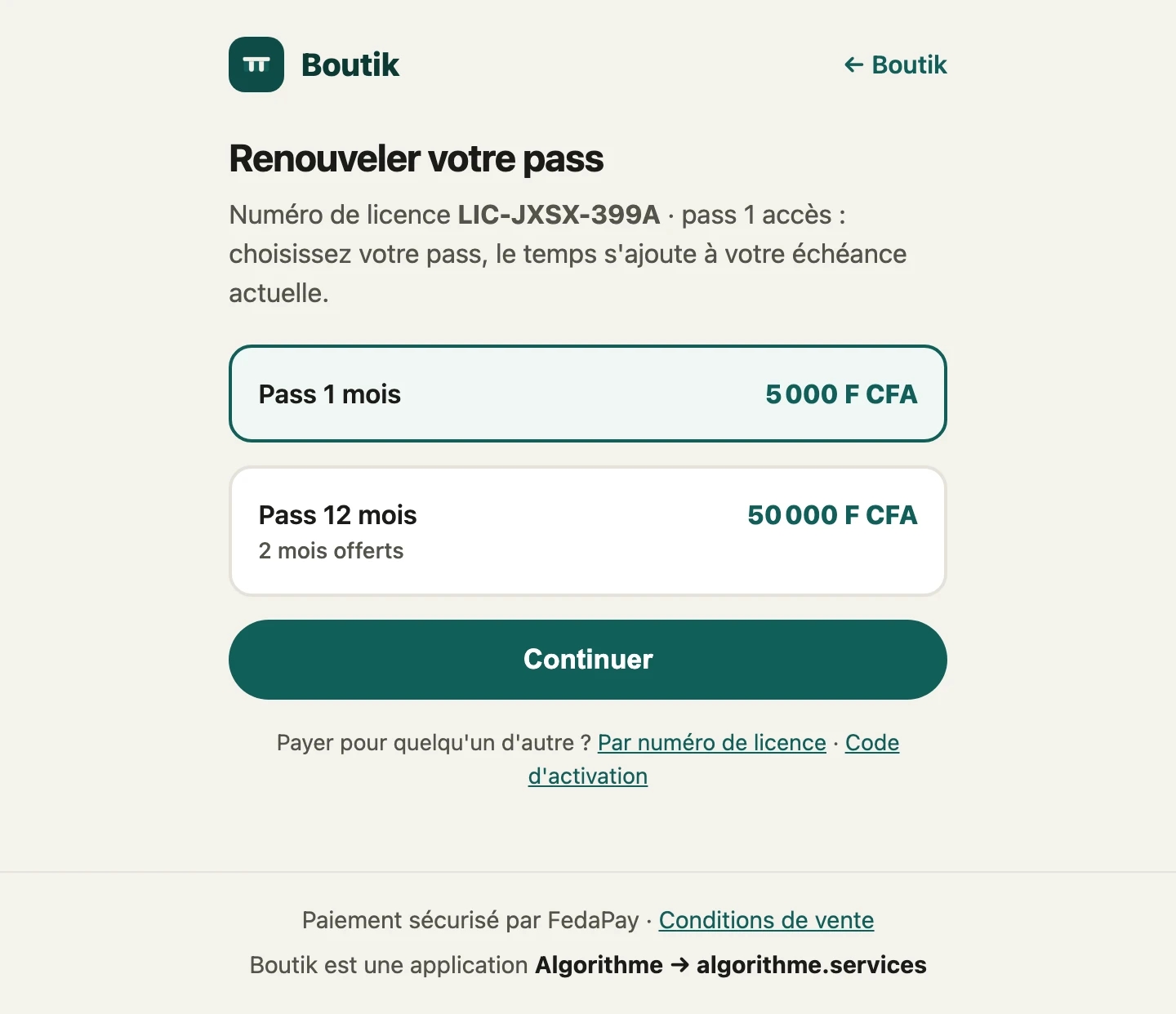 Votre lien personnel WhatsApp ouvre vos offres, prêtes à payer.
