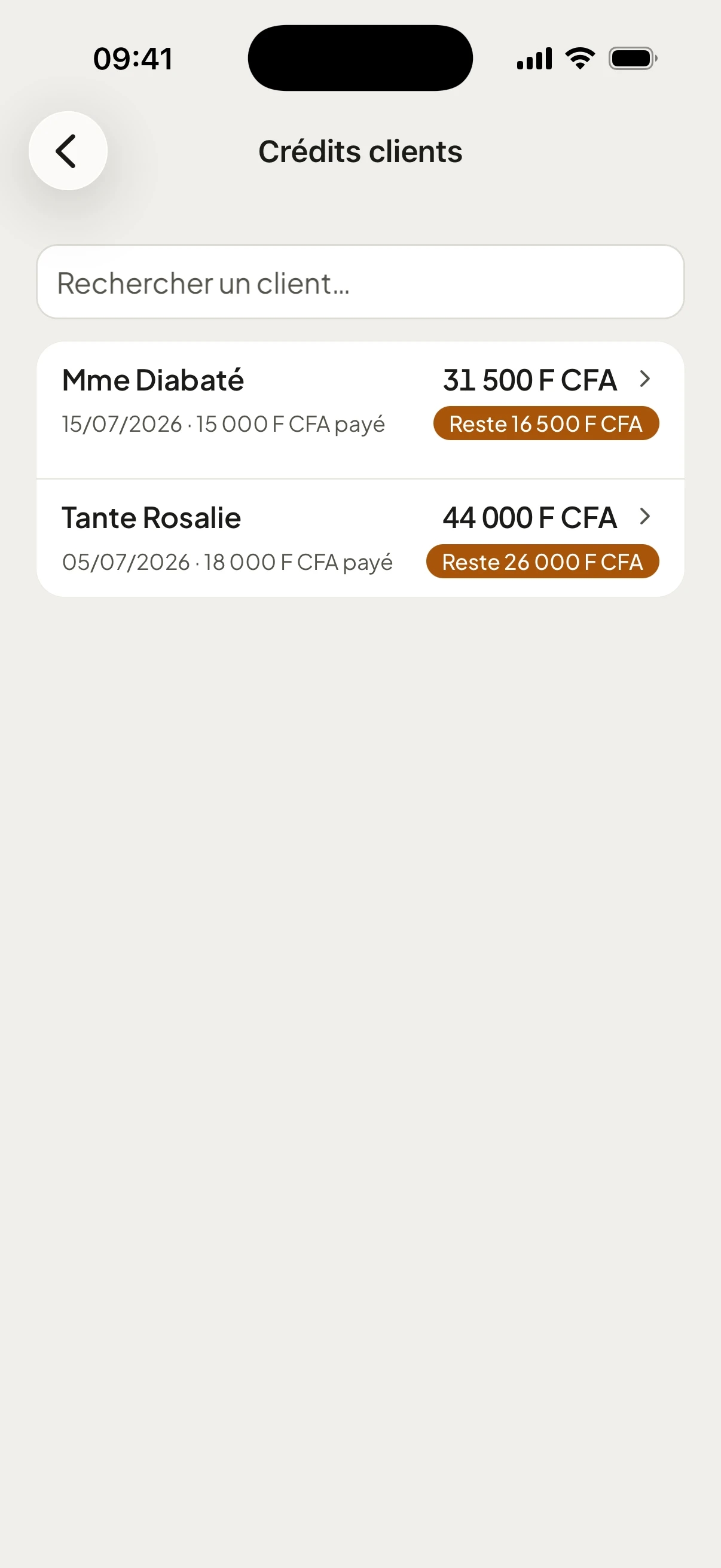 Crédits : chaque versement rapproche du solde.